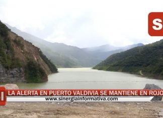 LA ALERTA EN PUERTO VALDIVIA SE MANTIENE EN ROJO
