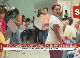 70% AUMENTA PARTICIPACIÓN EN PP DE MEDELLÍN