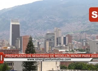 BAJA PRESUPUESTO PARA LA SEGURIDAD DE MEDELLÍN