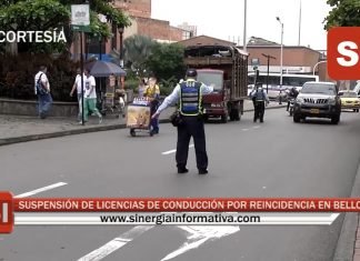 SUSPENSIÓN DE LICENCIAS DE CONDUCCIÓN POR REINCIDENCIA EN BELLO
