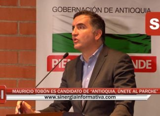 MAURICIO TOBÓN ES CANDIDATO DE «ANTIOQUIA, ÚNETE AL PARCHE»