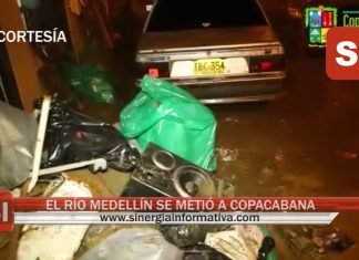 RÍO MEDELLÍN SE METIÓ A COPACABANA