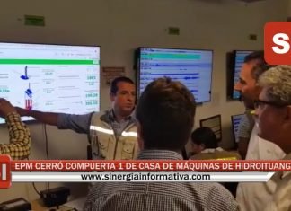 EPM CERRÓ COMPUERTA 1 DE CASA DE MÁQUINAS DE HIDROITUANGO