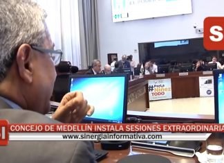 CONCEJO DE MEDELLÍN INSTALA SESIONES EXTRAORDINARIAS