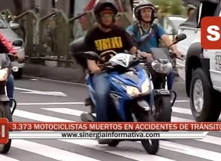 3.373 MOTOCICLISTAS MUERTOS EN ACCIDENTES DE TRÁNSITO