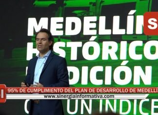 95% DE CUMPLIMIENTO DEL PLAN DE DESARROLLO DE MEDELLÍN