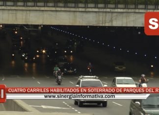 CUATRO CARRILES HABILITADOS EN SOTERRADO DE PARQUES DEL RÍO