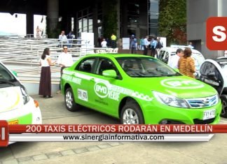 200 TAXIS ELÉCTRICOS RODARÁN EN MEDELLÍN
