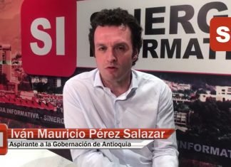 IVÁN MAURICIO PÉREZ VA HASTA EL 27 DE OCTUBRE COMO CANDIDATO A LA GOBERNACIÓN DE ANTIOQUIA