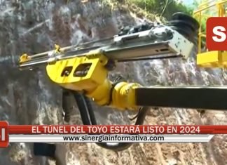 EL TÚNEL DEL TOYO ESTARÁ LISTO EN 2024
