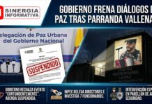 La Delegación de Paz Urbana del Gobierno nacional suspendió la agenda de conversaciones con los voceros de estructuras armadas recluidos en la cárcel de Itagüí donde se realizó una parranda vallenata