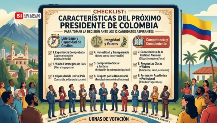 Características del próximo Presidente de Colombia - Sinergia Informativa Mayo 2026 (Gemini)