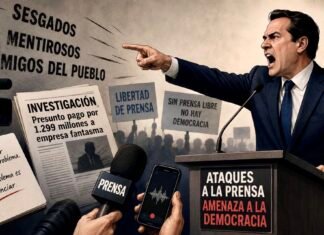 Candidato que presenta a los periodistas como enemigos políticos, es enemigo de la democracia