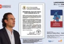 Jueza concede tutela contra la Alcaldía de Medellín por cancelación del lanzamiento del libro sobre el M-19 y concluye que hubo vulneración a la libertad de expresión