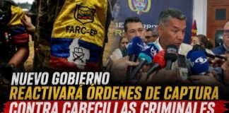 Gobierno reactivará órdenes de captura contra cabecillas criminales desde el 7 de agosto
