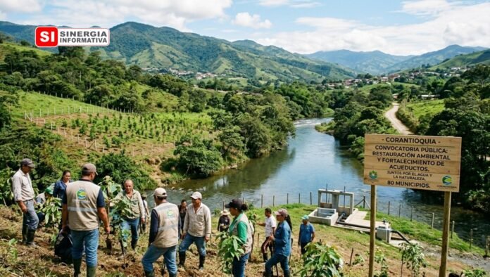 Corantioquia abre convocatoria pública para la restauración ambiental y el fortalecimiento de acueductos en 80 municipios - Sinergia Informativa Agosto 2026 (Gemini)