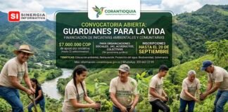 Corantioquia tiene abierta la convocatoria «Guardianes para la Vida» con la que financiará iniciativas ambientales y comunitarias en su jurisdicción