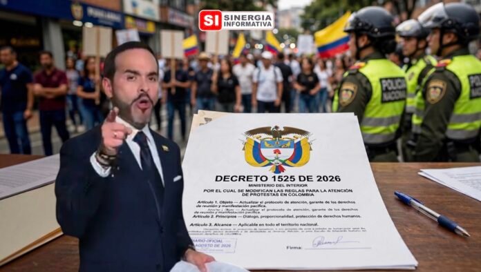 Abelardo de la Espriella. Decreto 1525 de 2026 modifica las reglas para atender las protestas en Colombia - Sinergia Informativa Octubre 2026